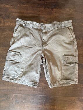 Duluth Trading Co Flex Fire Hose Cargo Shorts - Charcoal Gray